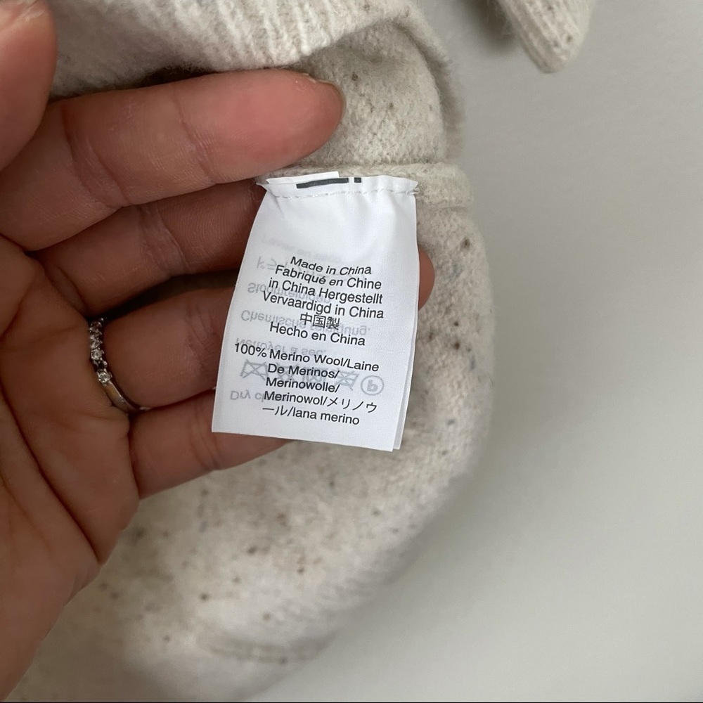 Madewell boatneck button shoulder Wool Dress - Picture 6 of 8